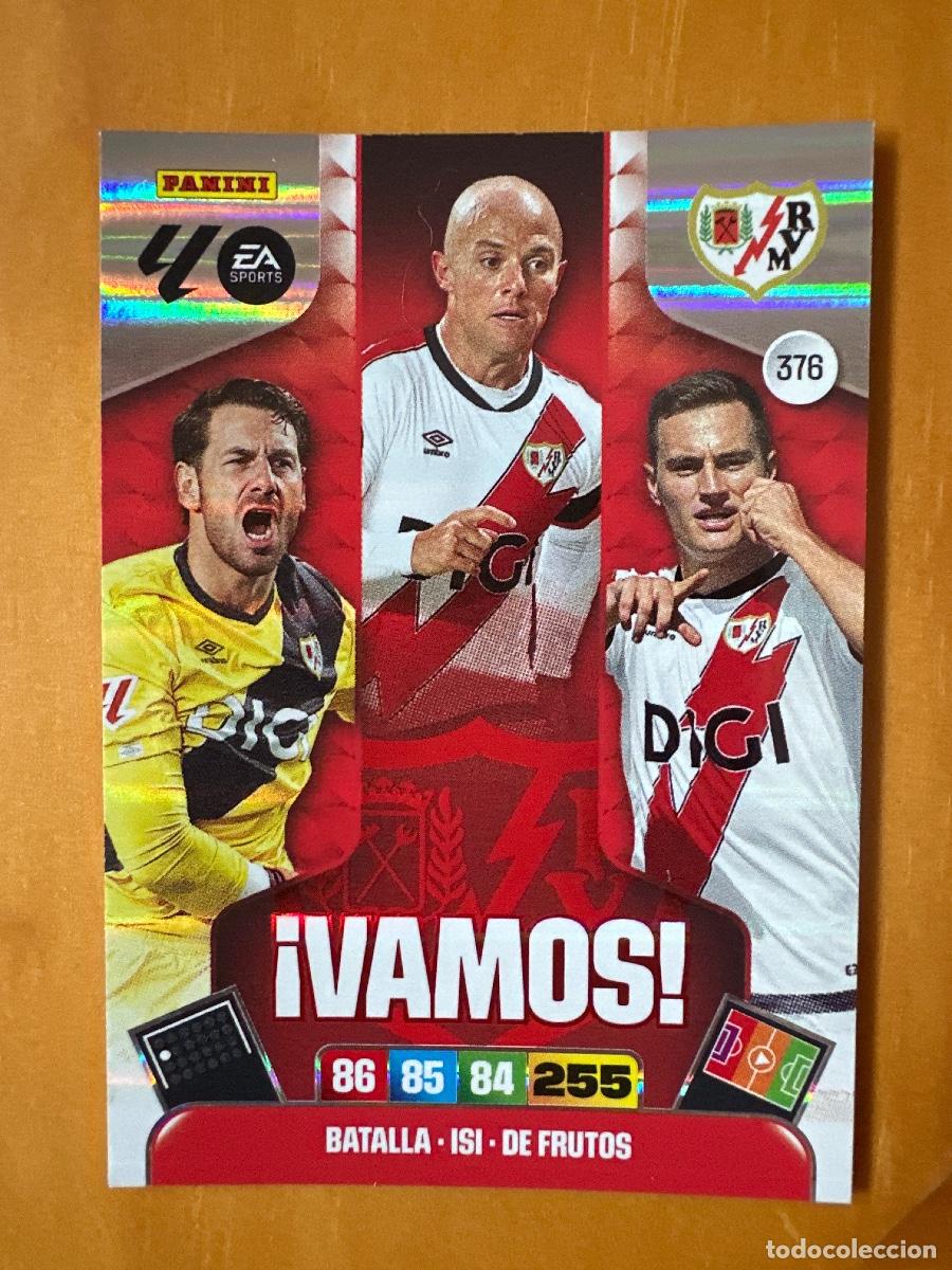 Cromos de F&uacute;tbol: 376 Batalla Isi Jorge de Frutos, Rayo Vallecano, &iexcl;VAMOS! Panini Adrenalyn XL La Liga 2025 2026 25 26