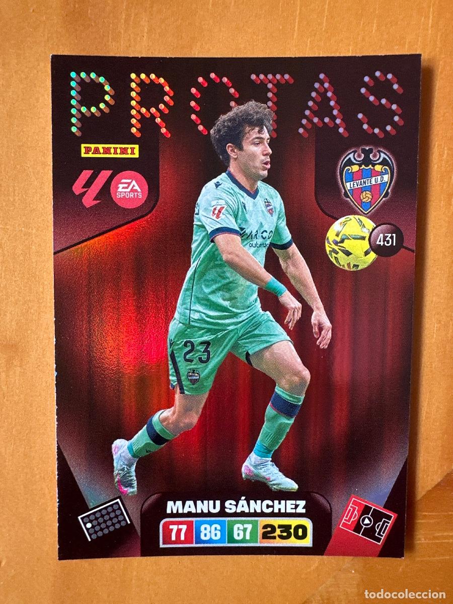 Cromos de F&uacute;tbol: 431 Manu S&aacute;nchez, Levante UD, Protas, Panini Adrenalyn XL La Liga 2025 2026 25 26