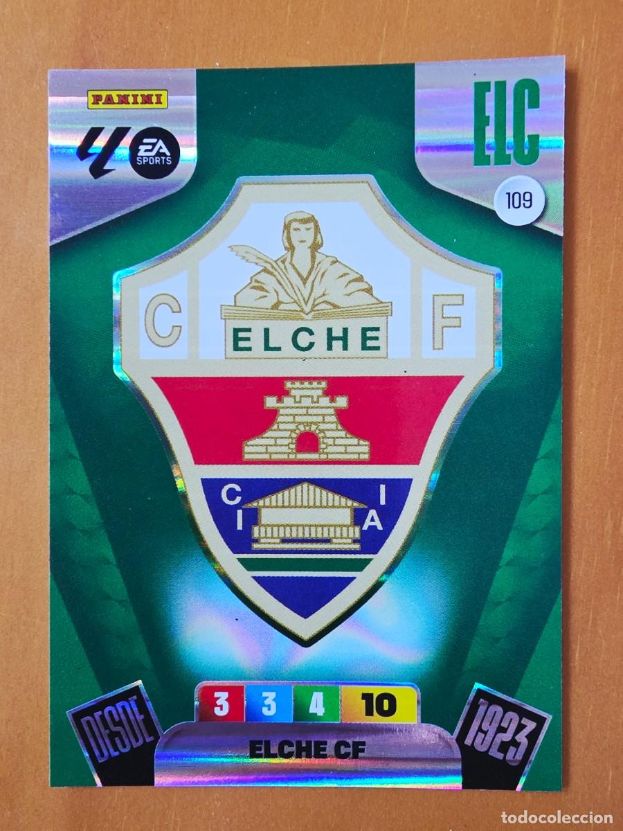 Cromos de F&uacute;tbol: 109 Escudo Elche CF, Panini Adrenalyn XL Liga 2025 2026 25 26