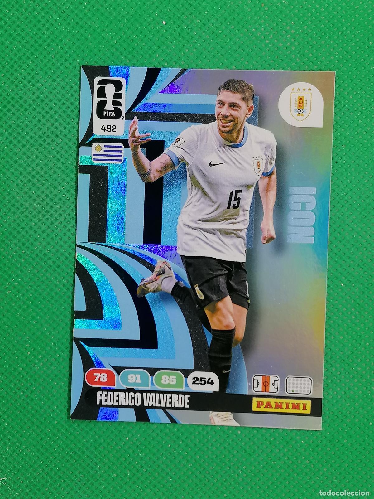 Cromos de F&uacute;tbol: 492 FEDERICO VALVERDE URUGUAY ICON ⚽ PANINI ADRENALYN FIFA WORLD CUP 26 2026 ⚽