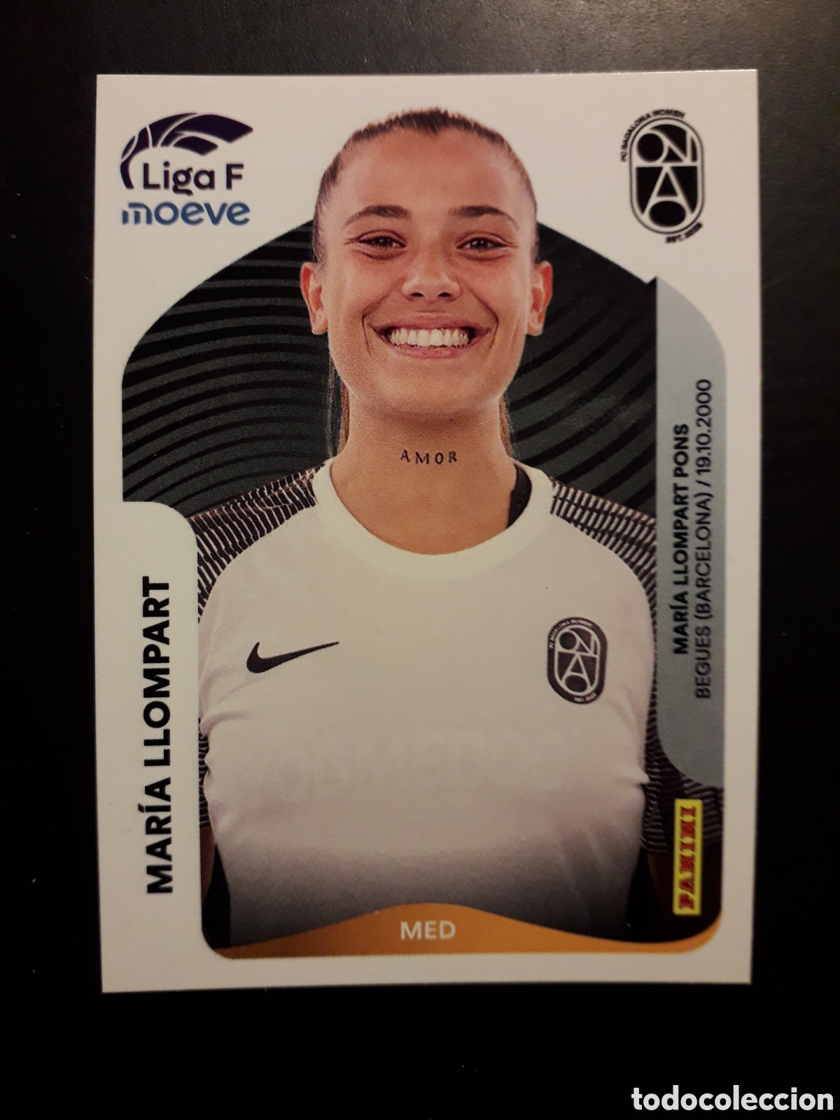 Cromos de F&uacute;tbol: MAR&Iacute;A LLOMPART BADALONA WOMEN N&deg; 77 LIGA F FEMENINA 2025 2026 25 26 PANINI SIN PEGAR PEDIDO M&Iacute;NIM 3&euro;