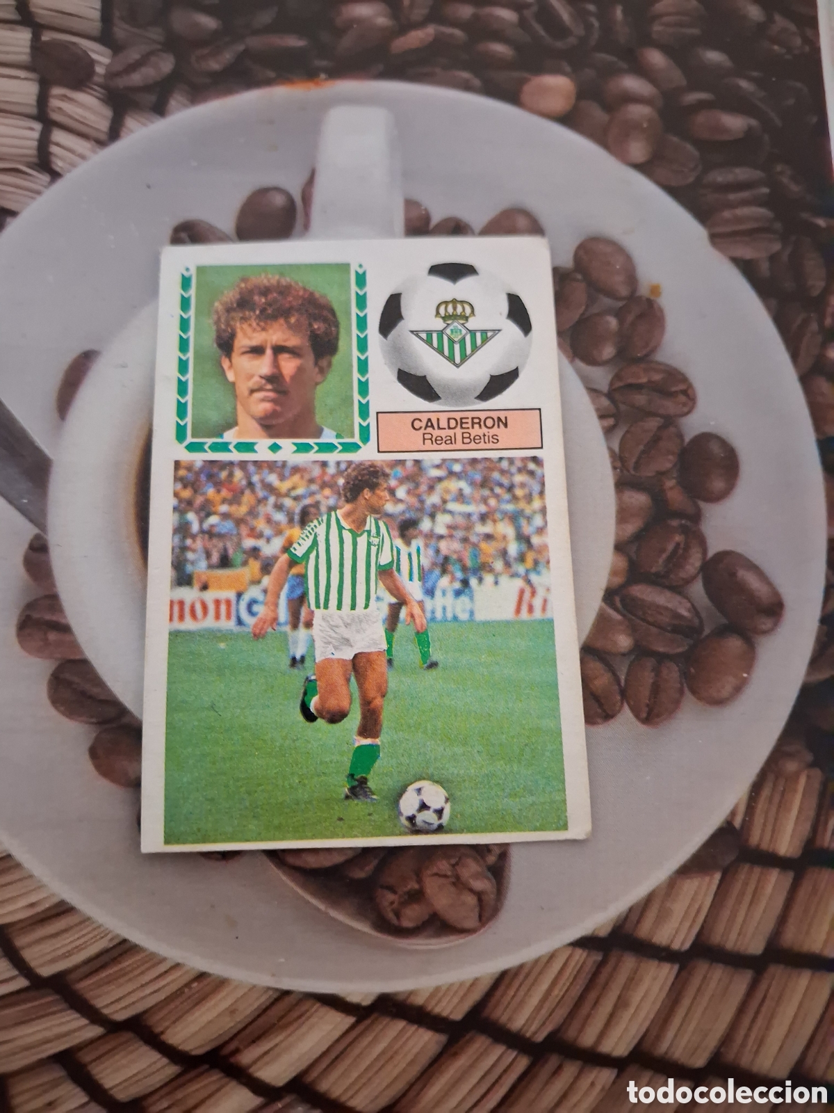 Cromos de F&uacute;tbol: Liga este 83 84 Calder&oacute;n fichaje N 28 del betis recuperado del &aacute;lbum ver fotos