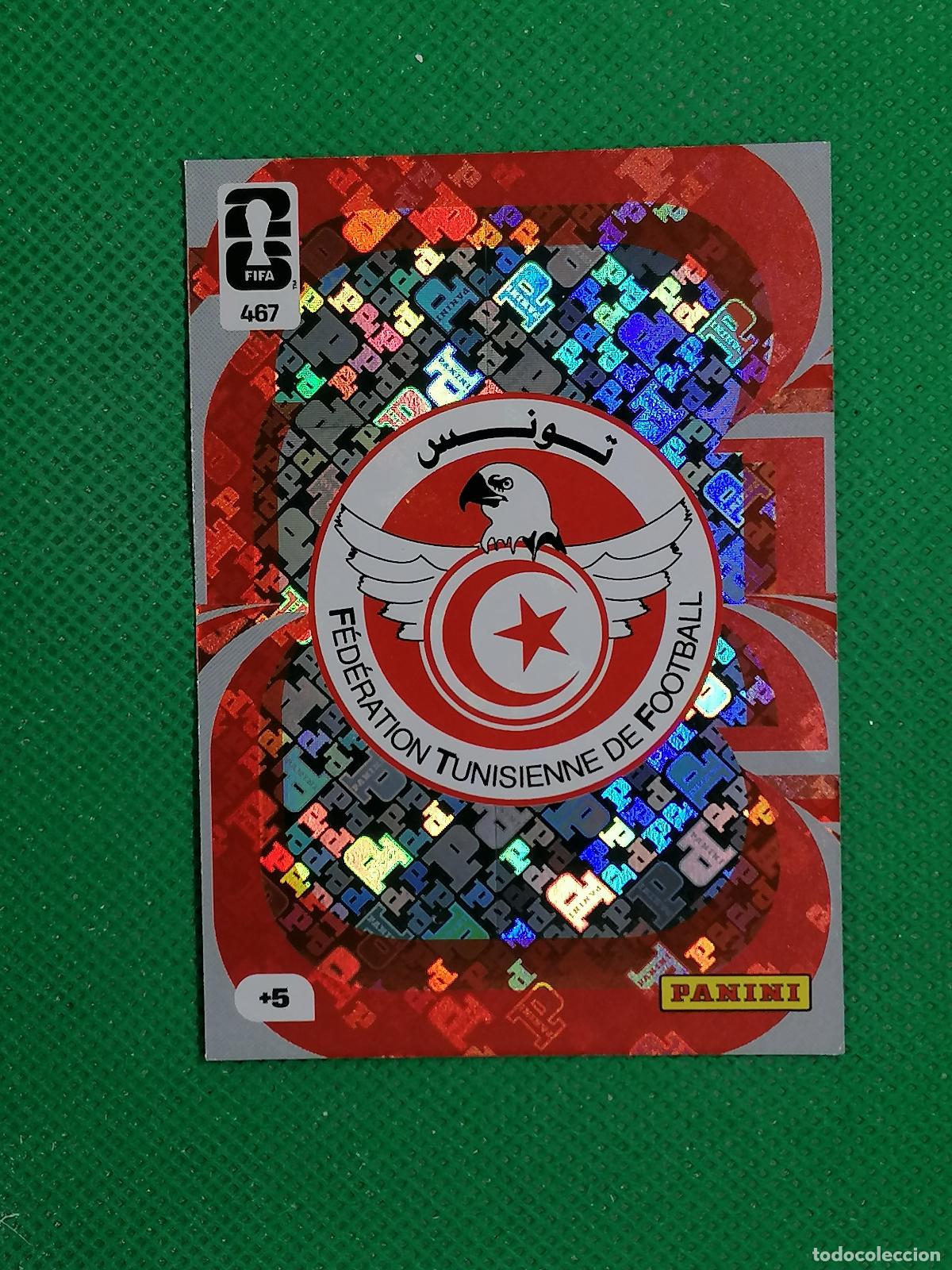 Fu&szlig;ball-Sticker: 467 ESCUDO TUNEZ TEAM CREST ⚽ PANINI ADRENALYN FIFA WORLD CUP 26 2026 ⚽