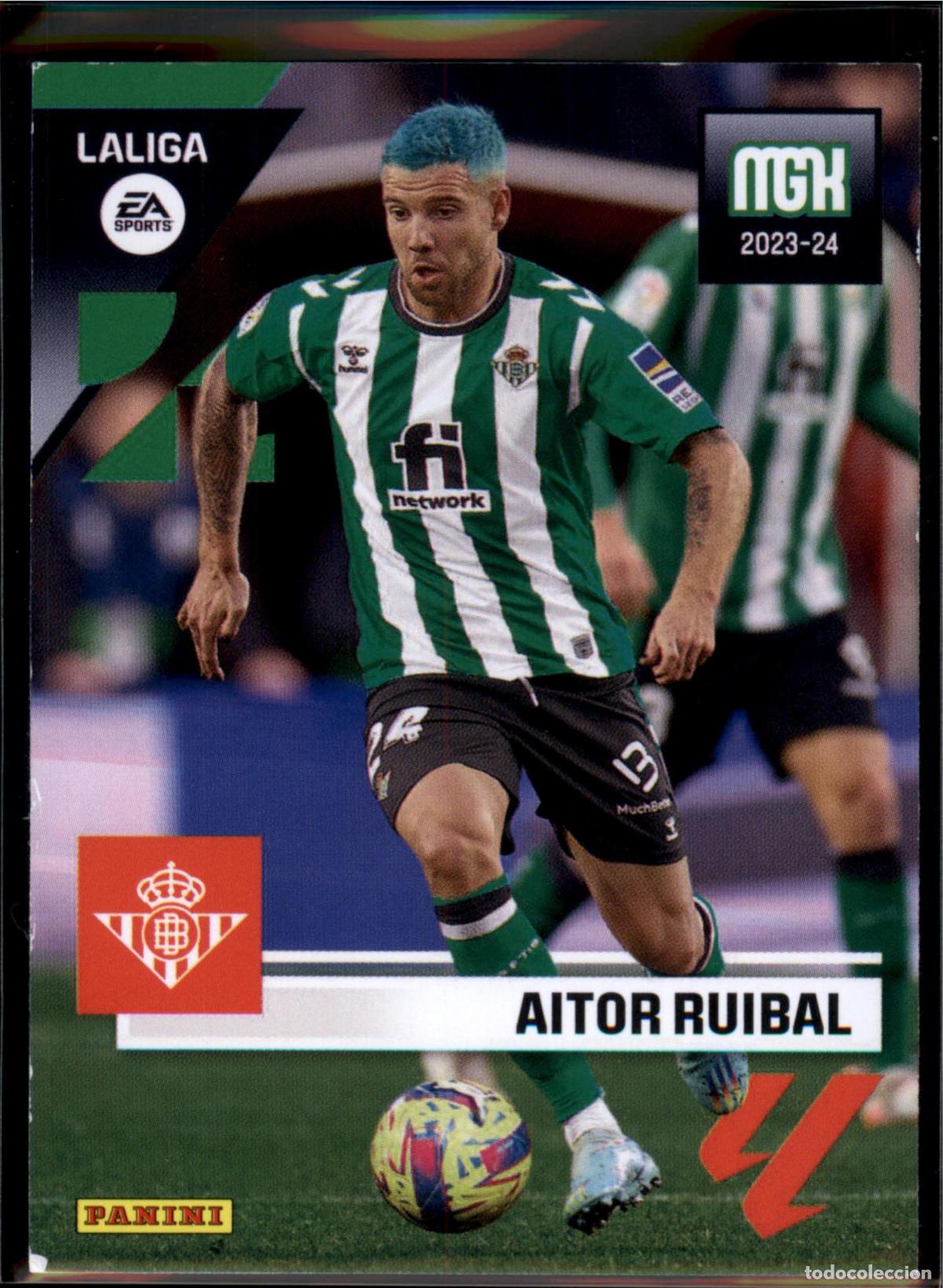 Cromos de F&uacute;tbol: Aitor Ruibal N&ordm; 118 Real Betis LaLiga Santander Megacracks 2023 2024 Panini 23 24