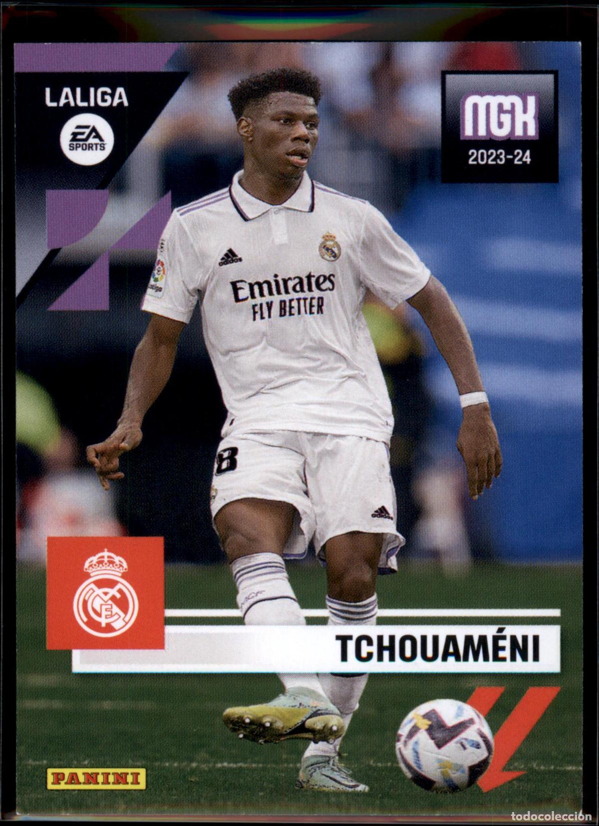 Football Stickers: Tchouam&eacute;ni N&ordm; 244 Real Madrid LaLiga Santander Megacracks 2023 2024 Panini 23 24