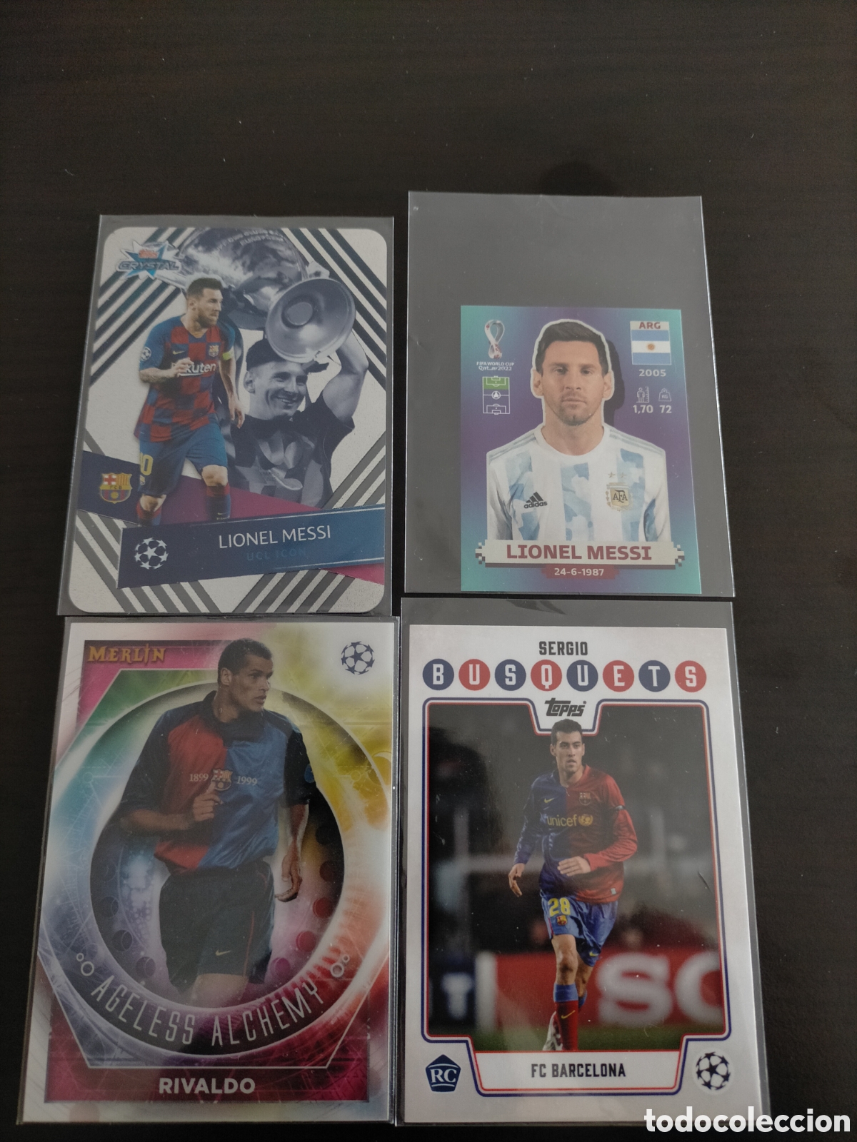 Cromos de F&uacute;tbol: Lote FC Barcelona Messi topps