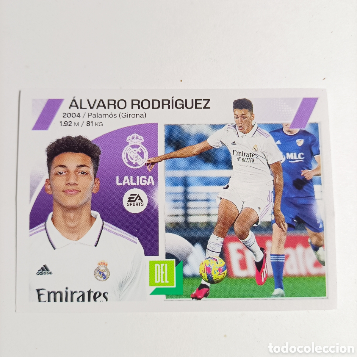 Cromos de F&uacute;tbol: CROMO ESTE. LIGA 2023-2024 (REAL MADRID) №19 &Aacute;LVARO RODR&Iacute;GUEZ