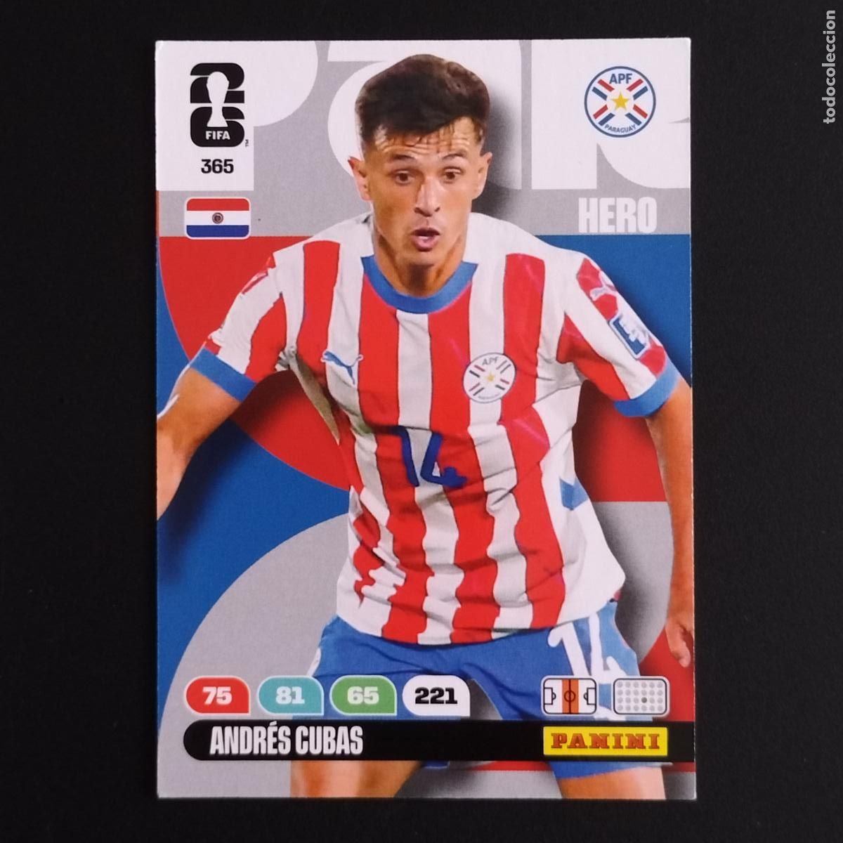Cromos de F&uacute;tbol: 365 ANDRES CUBAS PARAGUAY CROMOS ADRENALYN XL MUNDIAL 26 2026 FIFA WORLD CUP PANINI