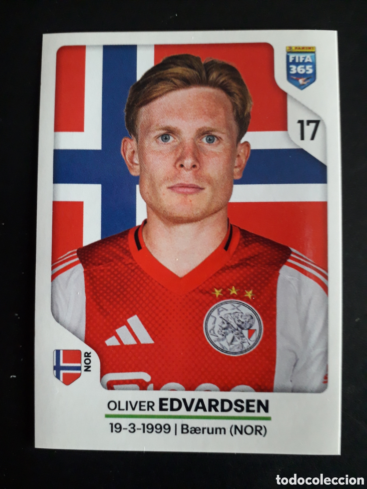 Cromos de F&uacute;tbol: EDVARDSEN AJAX, N&deg; 330 FIFA 365 PANINI STICKER 2026 PEDIDO M&Iacute;NIMO 3&euro;