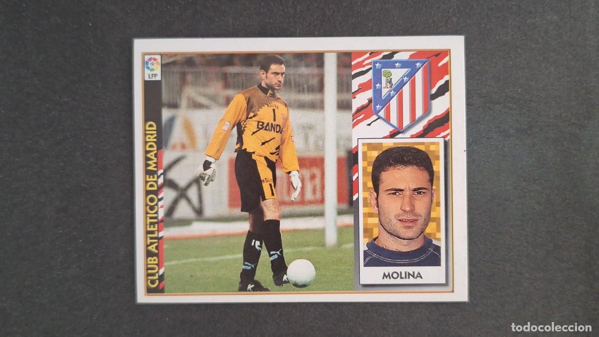 Cromos de F&uacute;tbol: L3 MOLINA ATLETICO DE MADRID LIGA ESTE 1997 1998 97 98 NUNCA PEGADO SIN PEGAR