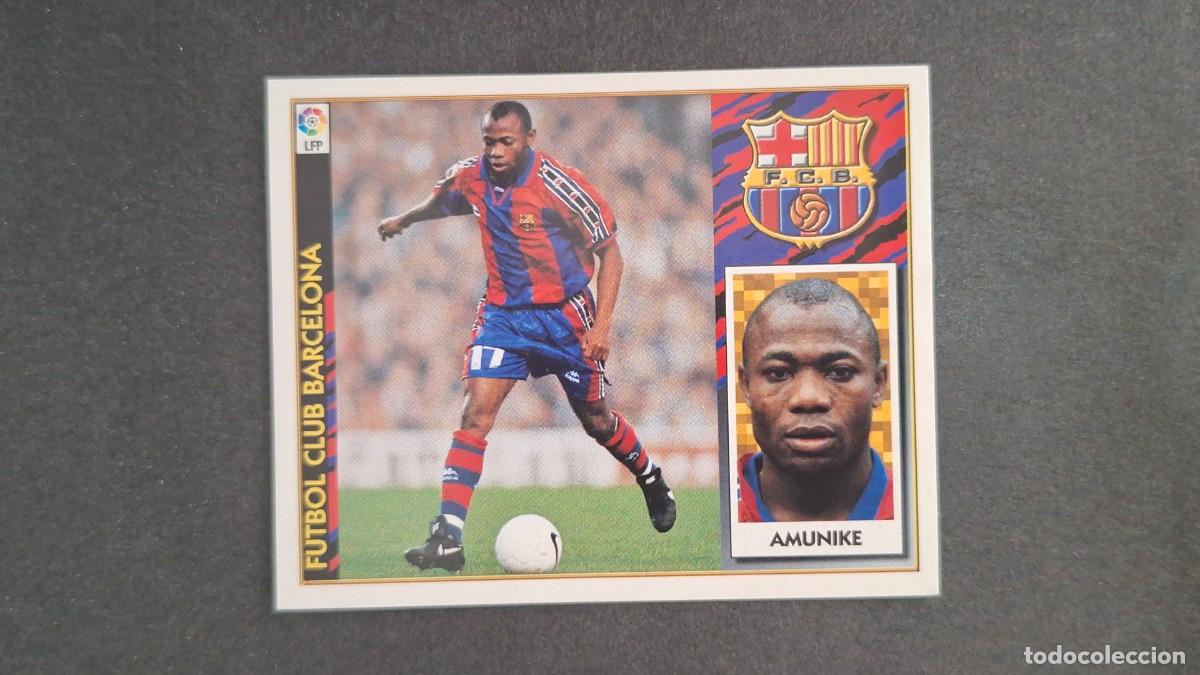 Cromos de F&uacute;tbol: L3 AMUNIKE F. C. BARCELONA LIGA ESTE 1997 1998 97 98 NUNCA PEGADO SIN PEGAR