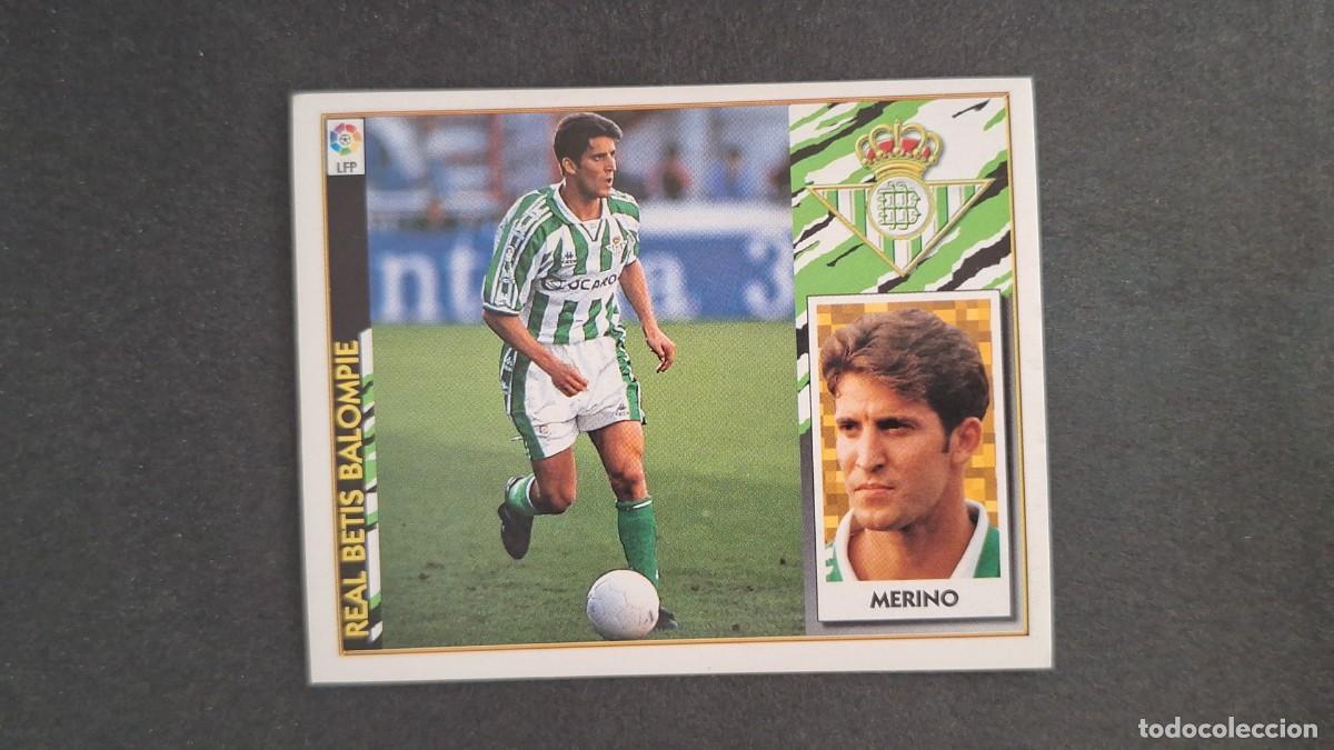 Cromos de F&uacute;tbol: L3 MERINO REAL BETIS BALOMPIE LIGA ESTE 1997 1998 97 98 NUNCA PEGADO SIN PEGAR