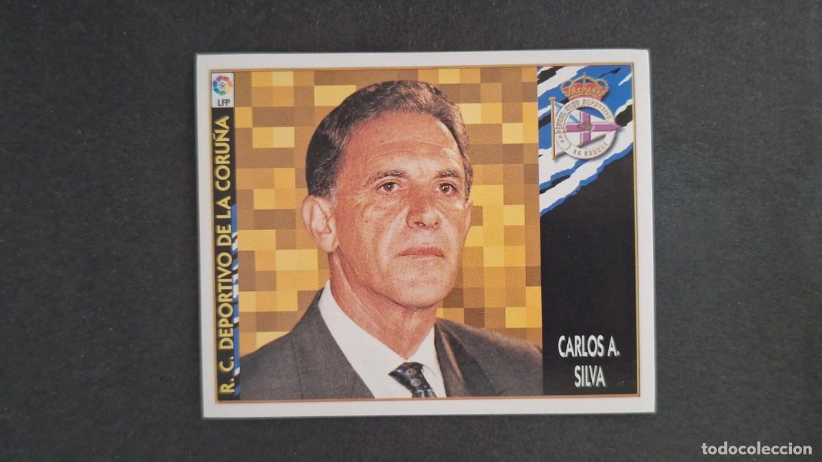Cromos de F&uacute;tbol: L3 CARLOS A. SILVA ENTRENADOR DEPORTIVO CORU&Ntilde;A LIGA ESTE 1997 1998 97 98 NUNCA PEGADO SIN PEGAR