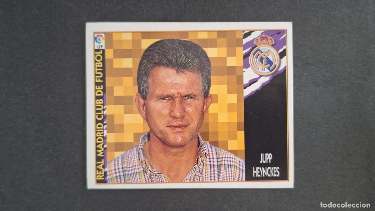 Cromos de F&uacute;tbol: L3 JUPP HEYNCKES ENTRENADOR REAL MADRID LIGA ESTE 1997 1998 97 98 NUNCA PEGADO SIN PEGAR
