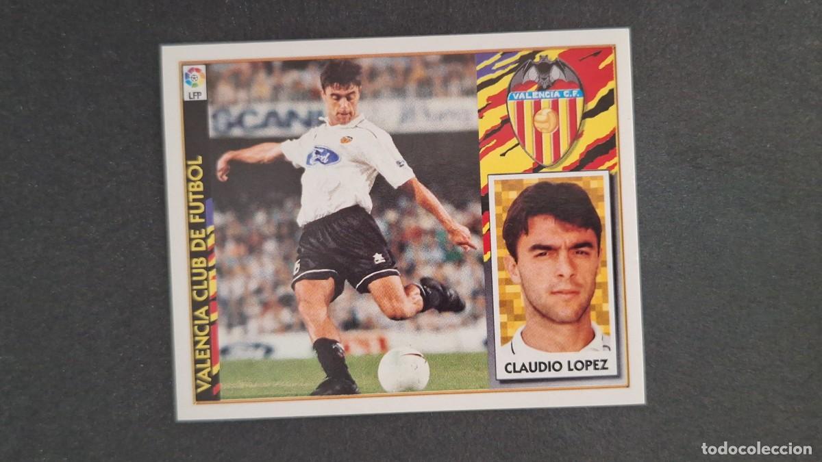 Cartes &agrave; collectionner de Football: L3 CLAUDIO LOPEZ VALENCIA C. F. LIGA ESTE 1997 1998 97 98 NUNCA PEGADO SIN PEGAR