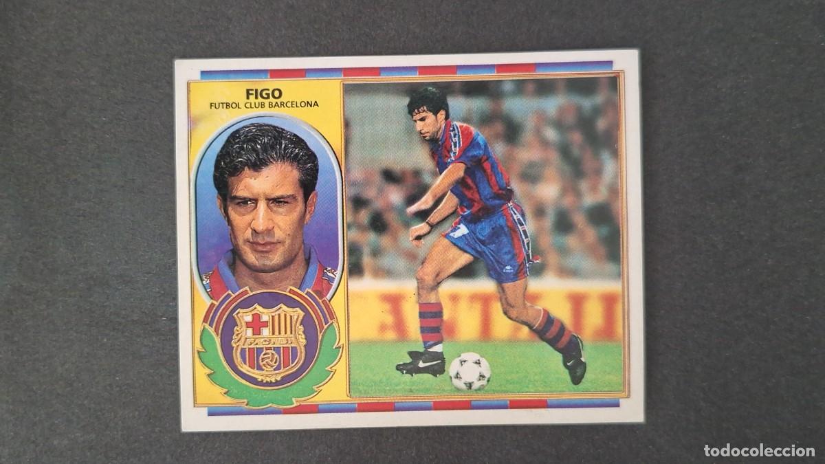 Figurine di Calcio: L3 FIGO F. C. BARCELONA LIGA ESTE 1996 1997 96 97 NUNCA PEGADO SIN PEGAR