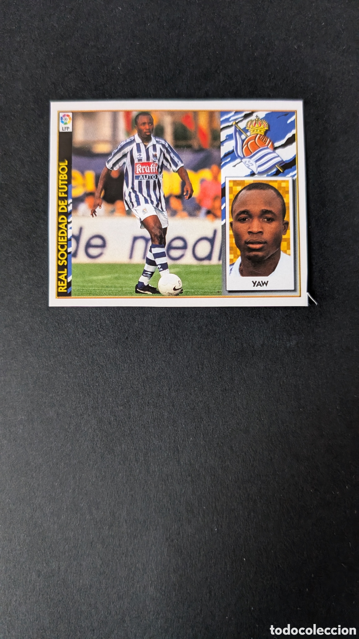Cromos de F&uacute;tbol: YAW REAL SOCIEDAD BAJA LIGA ESTE 1997/98 97 98 RECORTADO