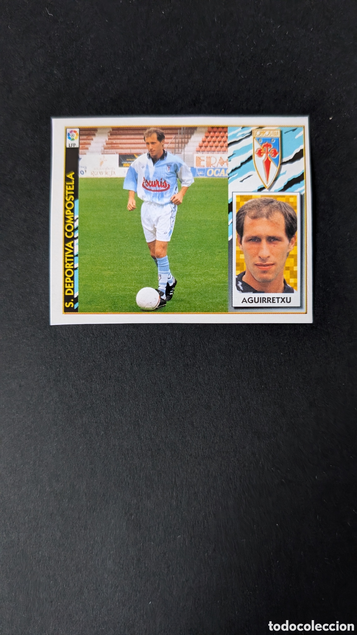 Figurine di Calcio: AGUIRRETXU COMPOSTELA COLOCA LIGA ESTE 1997/98 97 98 RECORTADO