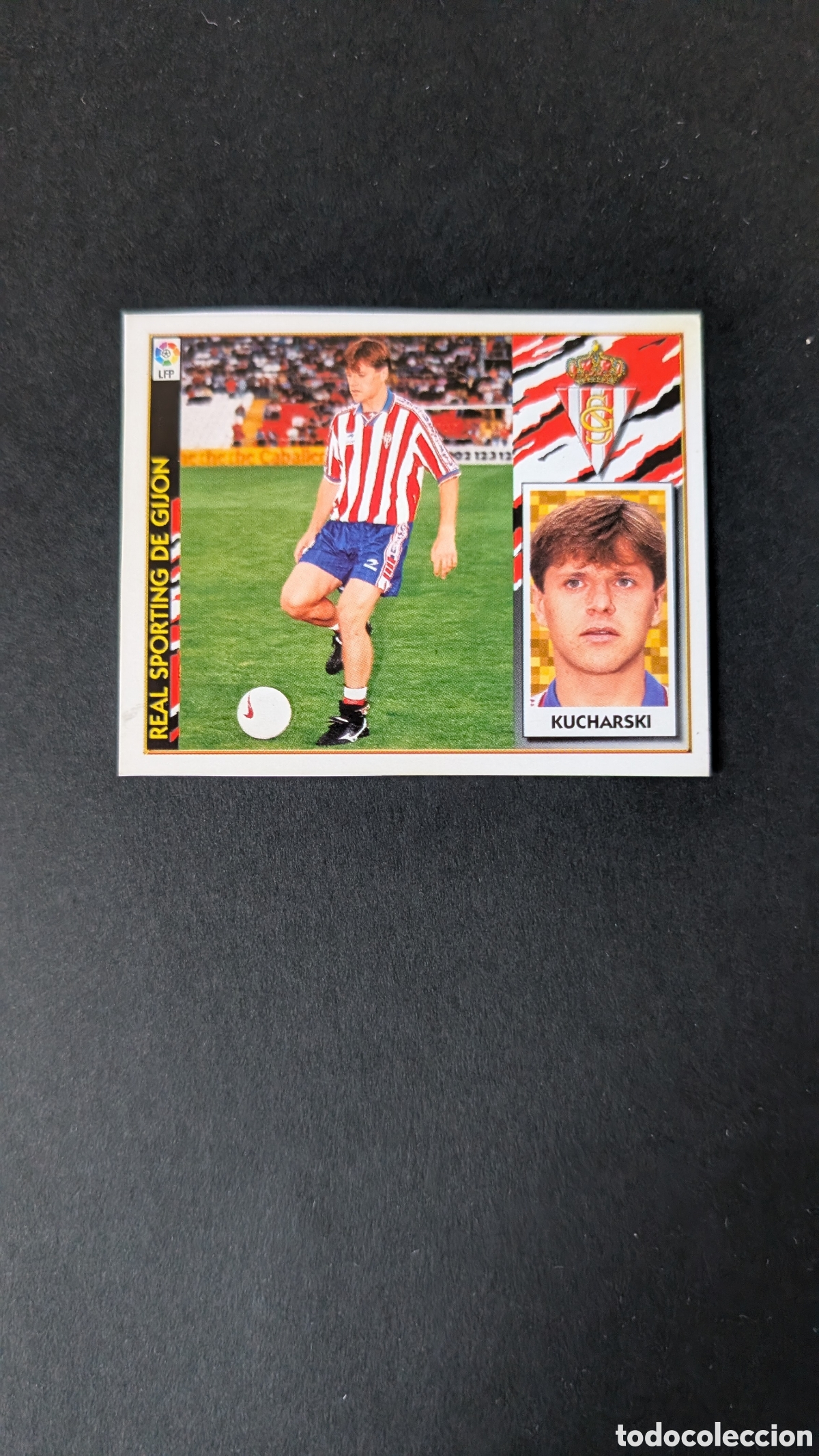 Cartes &agrave; collectionner de Football: KUCHARSKI SPORTING GIJON COLOCA LIGA ESTE 1997/98 97 98 RECORTADO