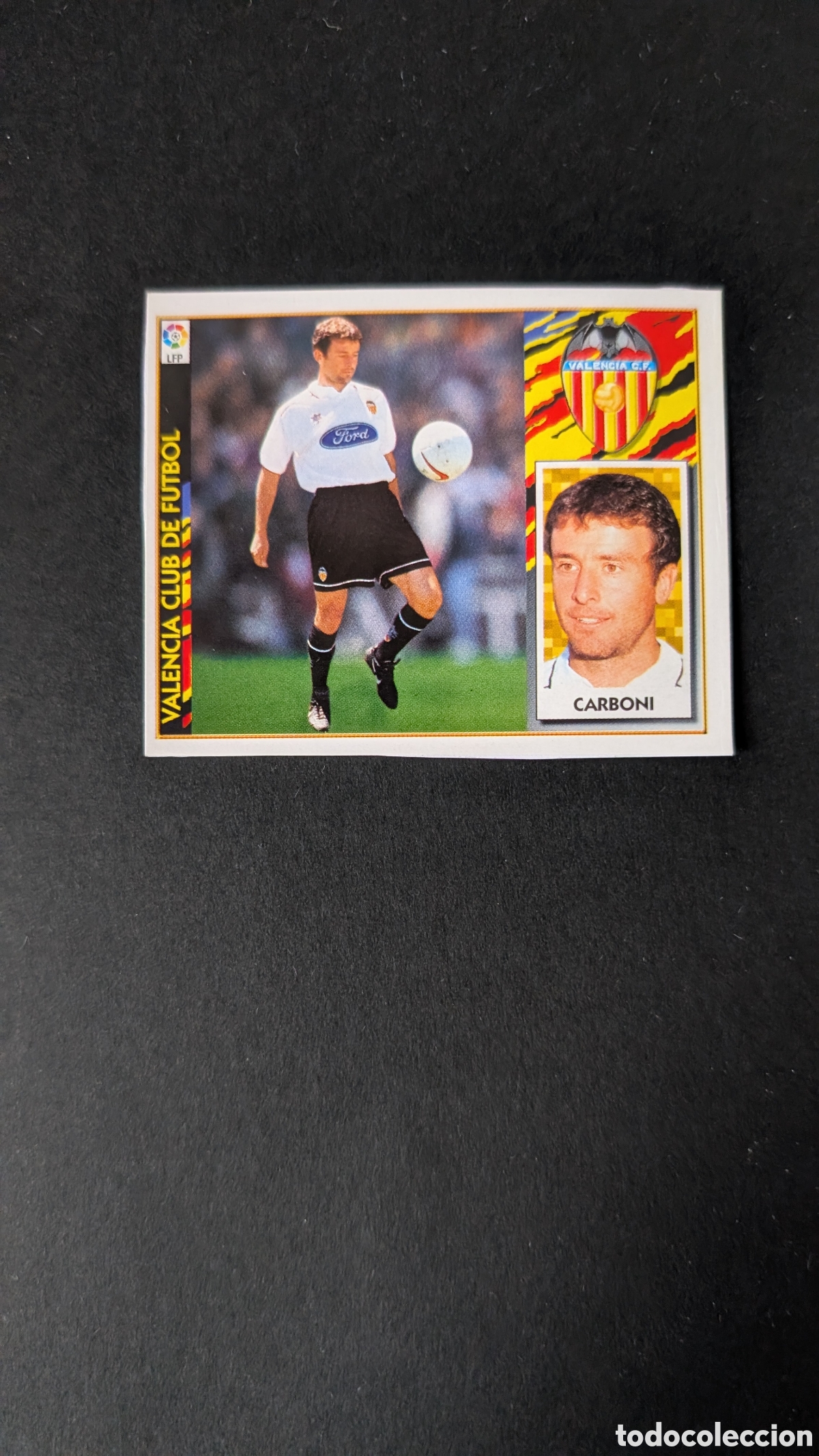 Cromos de F&uacute;tbol: CARBONI VALENCIA COLOCA LIGA ESTE 1997/98 97 98 RECORTADO