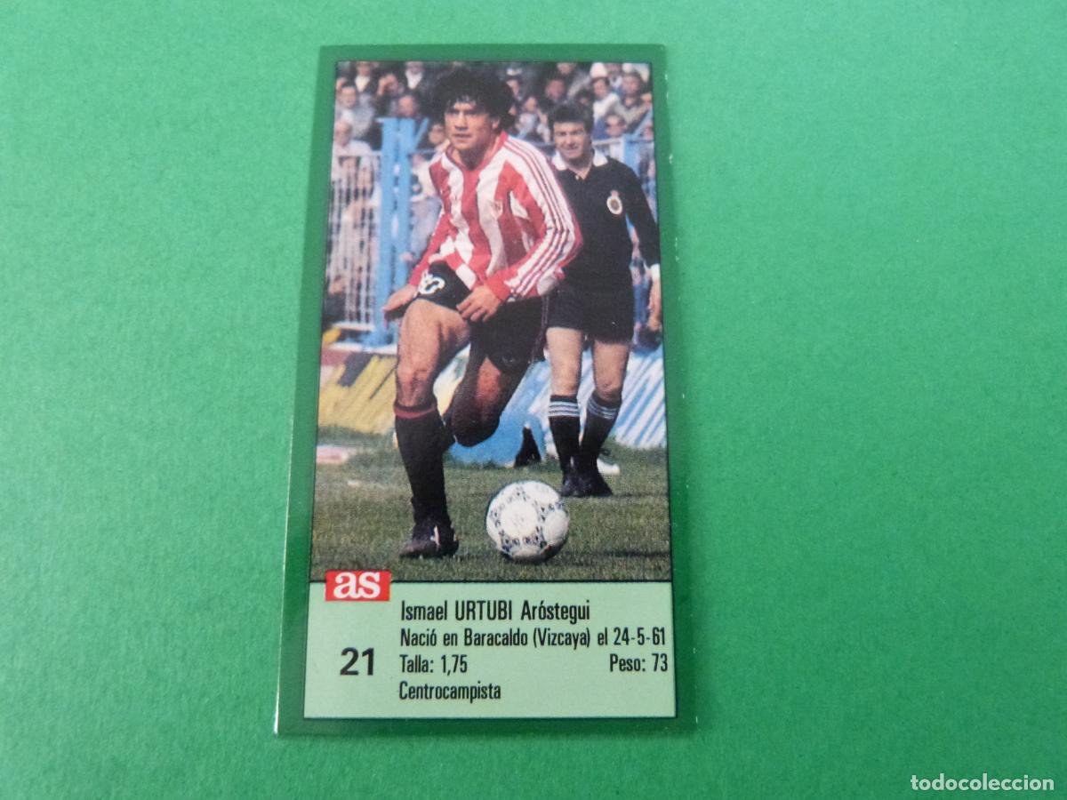 Figurine di Calcio: CROMO FUTBOL URTUBI ATH. BILBAO RECORTADO N&ordm; 21 ASES DE LA LIGA 1988-1989/88-89 DIARIO AS