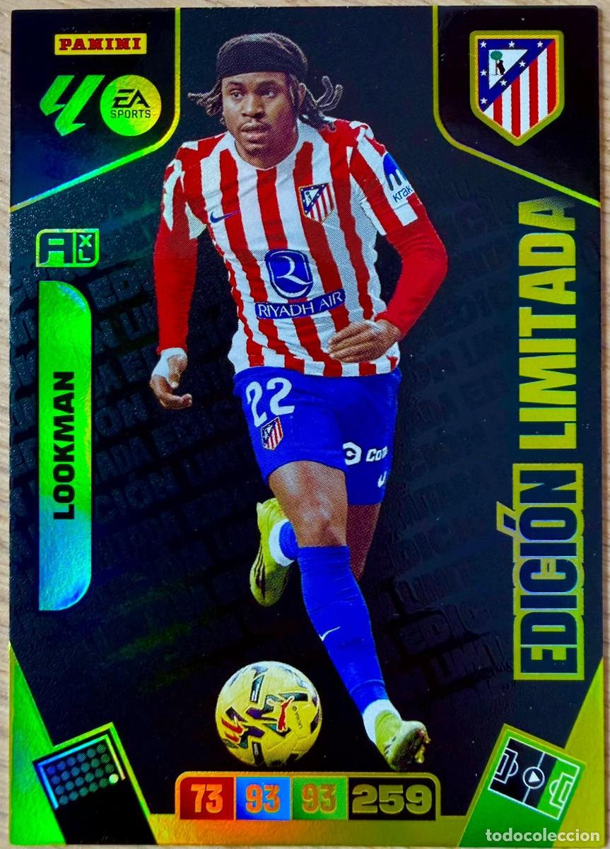 Cromos de F&uacute;tbol: LOOKMAN EDICION LIMITADA ATLETICO MADRID ADRENALYN XL AMPLIACION 25 26 2025 2026 LIGA PANINI FUTBOL