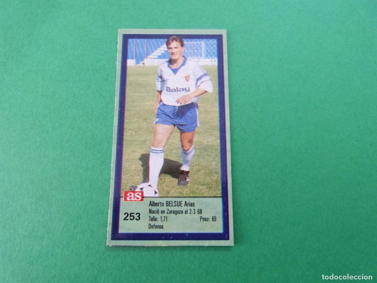 Cartes &agrave; collectionner de Football: CROMO FUTBOL BELSUE REAL ZARAGOZA RECORTADO N&ordm; 253 ASES DE LA LIGA 1989-1990/89-90 DIARIO AS