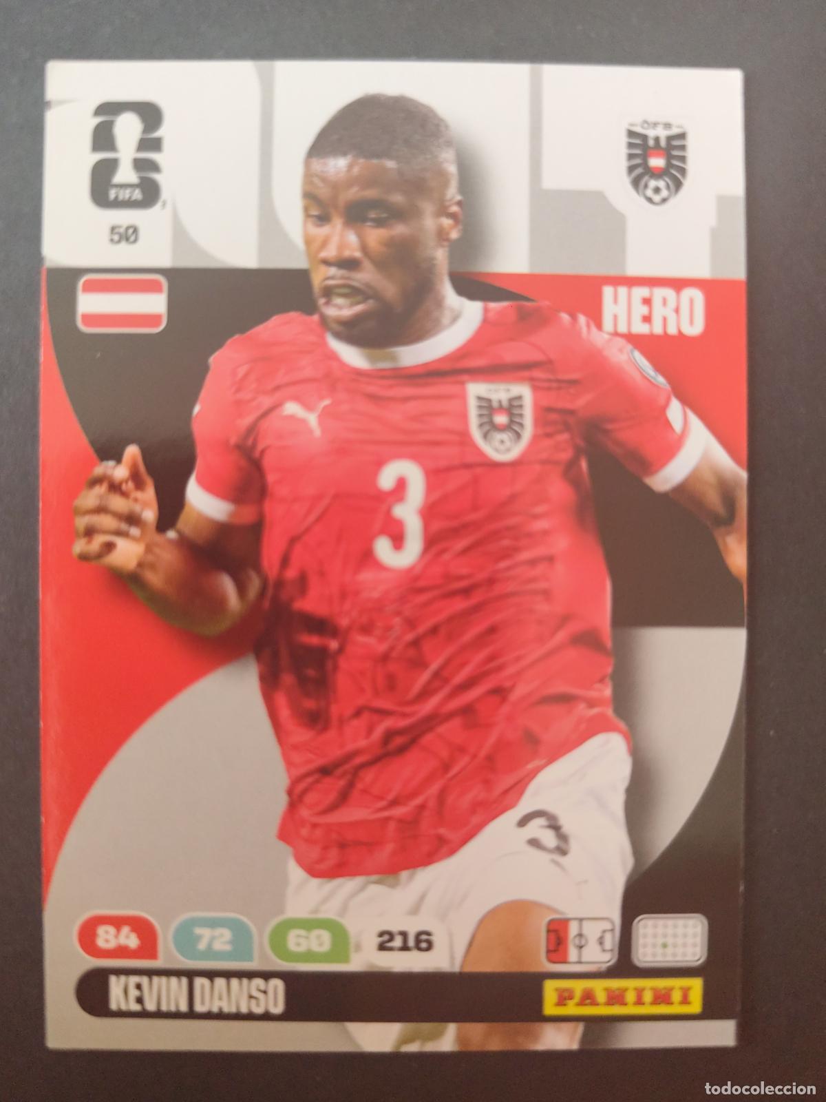 Cromos de F&uacute;tbol: 50 KEVIN DANSO AUSTRIA ADRENALYN MUNDIAL FIFA WORLD CUP 2026 PANINI