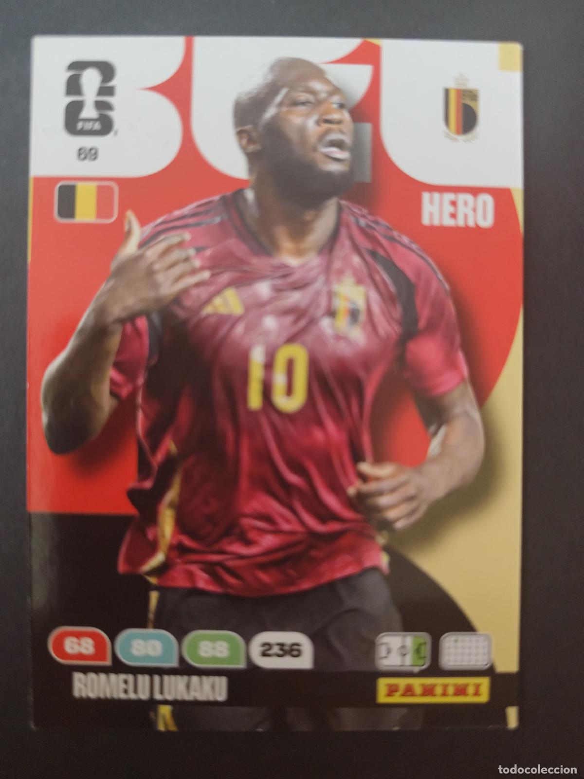 Cromos de F&uacute;tbol: 69 ROMELU LUKAKU B&Eacute;LGICA ADRENALYN MUNDIAL FIFA WORLD CUP 2026 PANINI