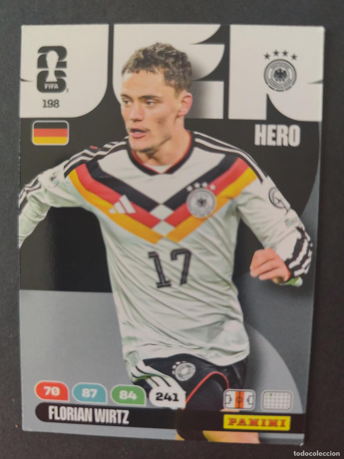 Cromos de F&uacute;tbol: 198 FLORIAN WIRTZ ALEMANIA ADRENALYN MUNDIAL FIFA WORLD CUP 2026 PANINI