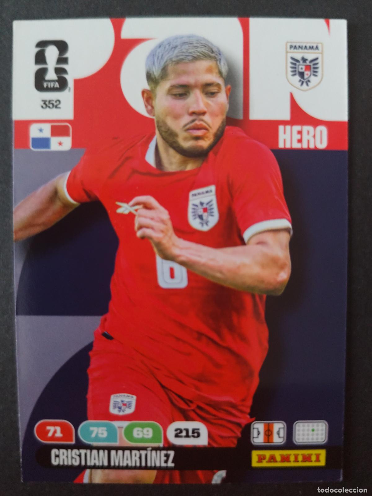 Cromos de F&uacute;tbol: 352 CRISTIAN MART&Iacute;NEZ PANAM&Aacute; ADRENALYN MUNDIAL FIFA WORLD CUP 2026 PANINI