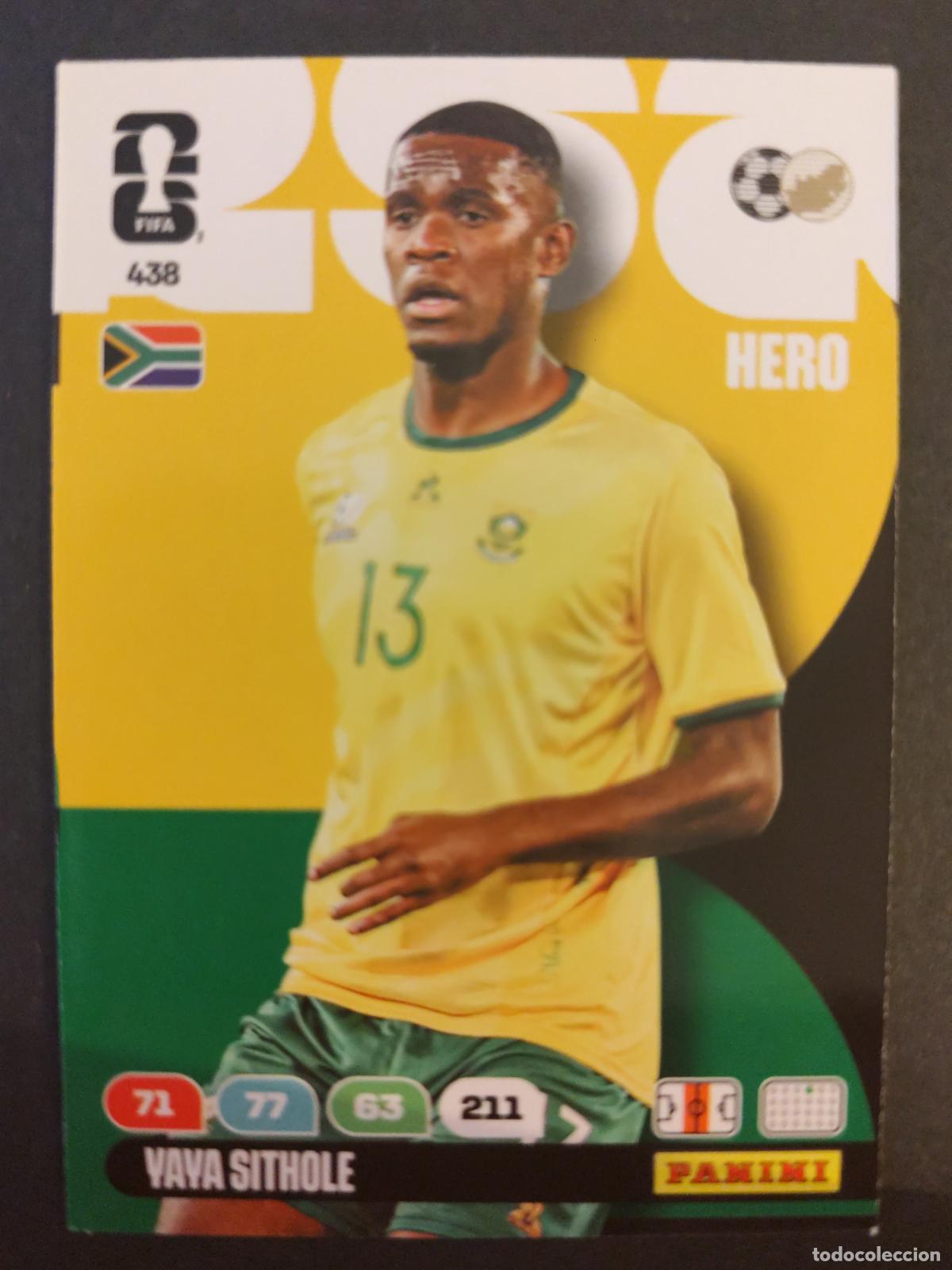 Cromos de F&uacute;tbol: 438 YAYA SITHOLE SUD&Aacute;FRICA ADRENALYN MUNDIAL FIFA WORLD CUP 2026 PANINI