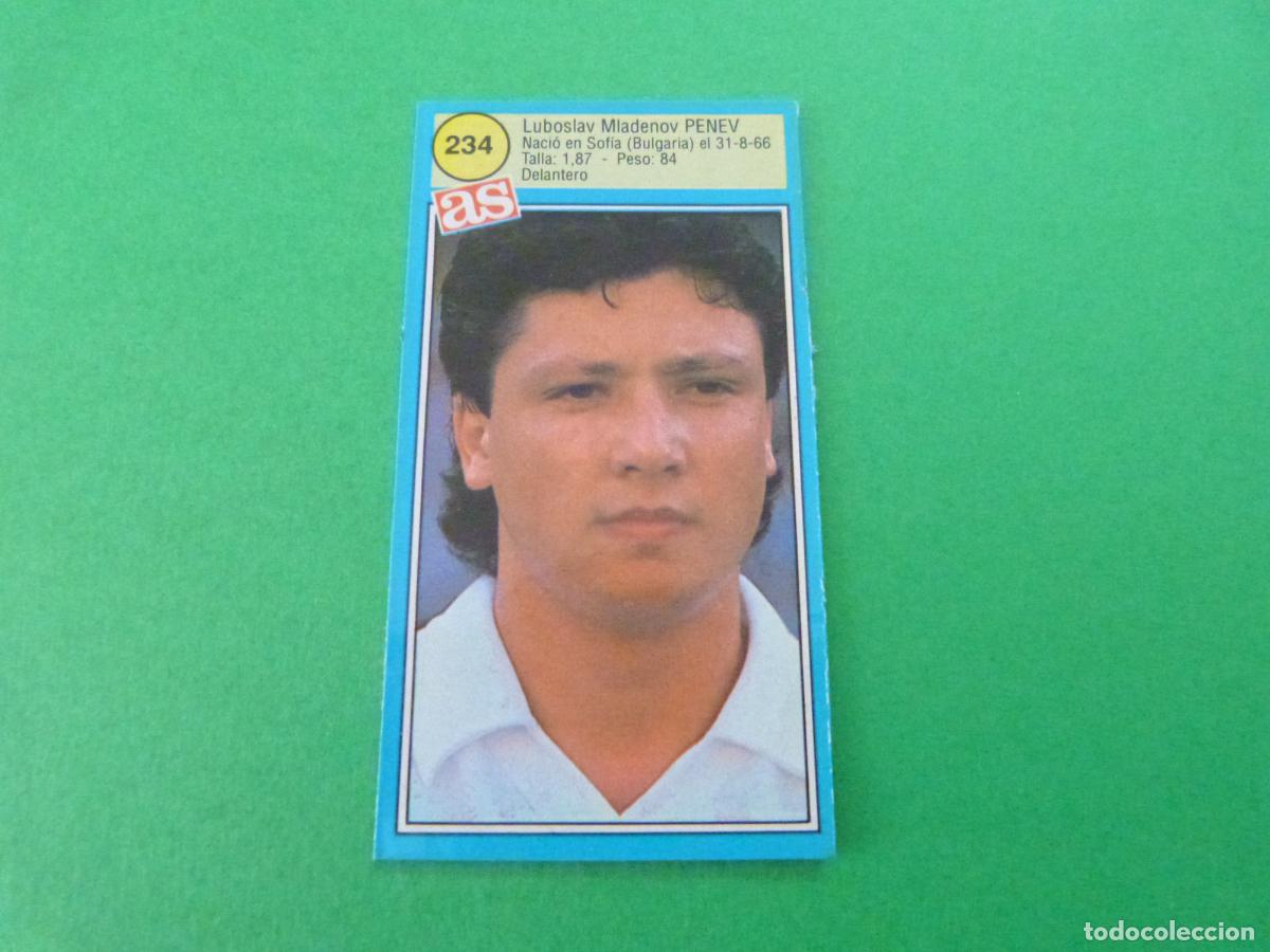 Fu&szlig;ball-Sticker: CROMO FUTBOL PENEV VALENCIA C.F. RECORTADO N&ordm; 234 ASES DE LA LIGA 1990-1991/90-91 DIARIO AS
