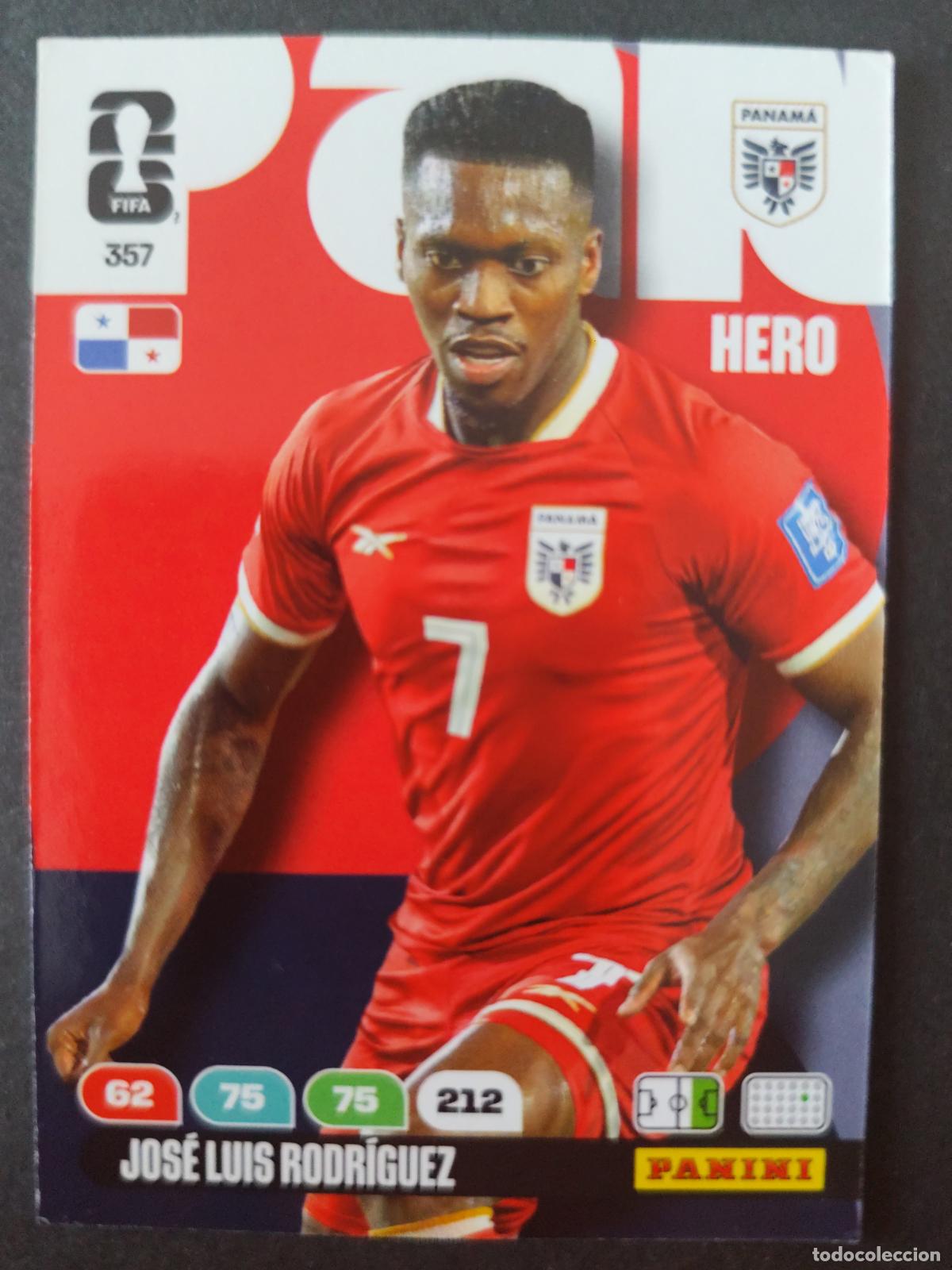 Cromos de F&uacute;tbol: 357 JOS&Eacute; LUIS RODR&Iacute;GUEZ PANAM&Aacute; ADRENALYN MUNDIAL FIFA WORLD CUP 2026 PANINI