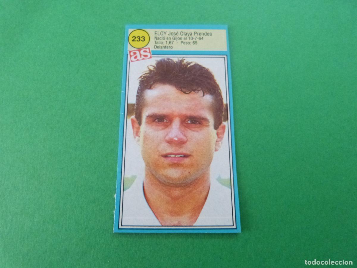 Cromos de F&uacute;tbol: CROMO FUTBOL ELOY VALENCIA C.F. RECORTADO N&ordm; 233 ASES DE LA LIGA 1990-1991/90-91 DIARIO AS