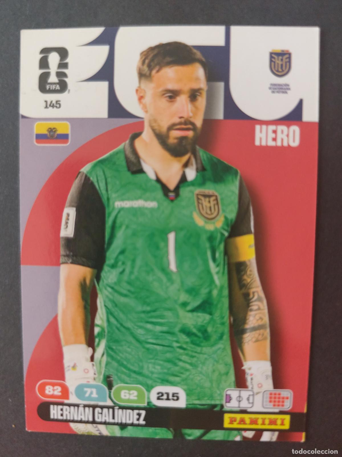 Cromos de F&uacute;tbol: 145 HERN&Aacute;N GAL&Iacute;NDEZ ECUADOR ADRENALYN MUNDIAL FIFA WORLD CUP 2026 PANINI