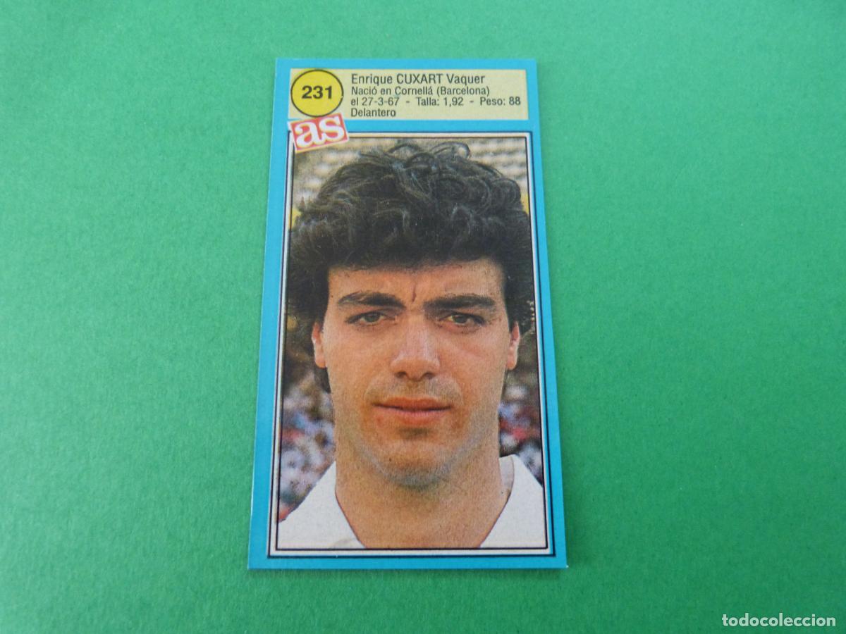 Cromos de F&uacute;tbol: CROMO FUTBOL CUXART VALENCIA C.F. RECORTADO N&ordm; 231 ASES DE LA LIGA 1990-1991/90-91 DIARIO AS
