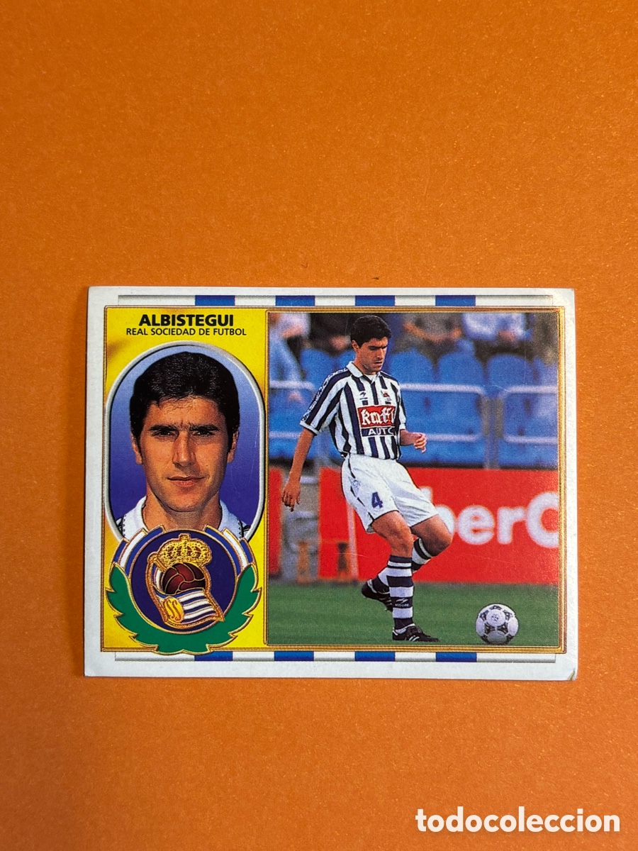 Cromos de F&uacute;tbol: ALBISTEGUI REAL SOCIEDAD LIGA ESTE 1996/97 96 97 NUNCA PEGADO SIN PEGAR