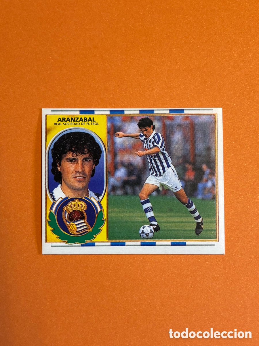 Cartes &agrave; collectionner de Football: ARANZABAL REAL SOCIEDAD LIGA ESTE 1996/97 96 97 NUNCA PEGADO SIN PEGAR