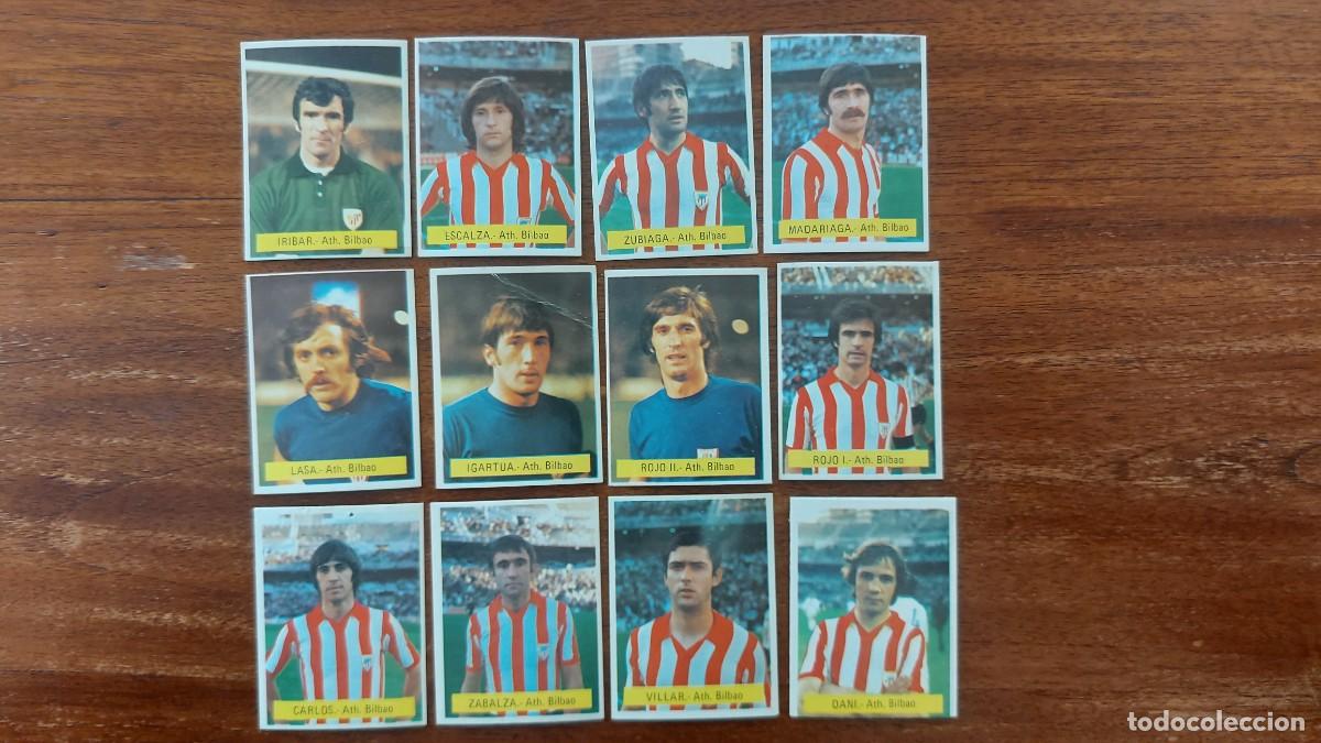 Cartes &agrave; collectionner de Football: ATHLETIC CLUB DE BILBAO con IR&Iacute;BAR - FINI 75/76 ( 1975/76 ) MURCIA - 12 cromos diferentes sin pegar