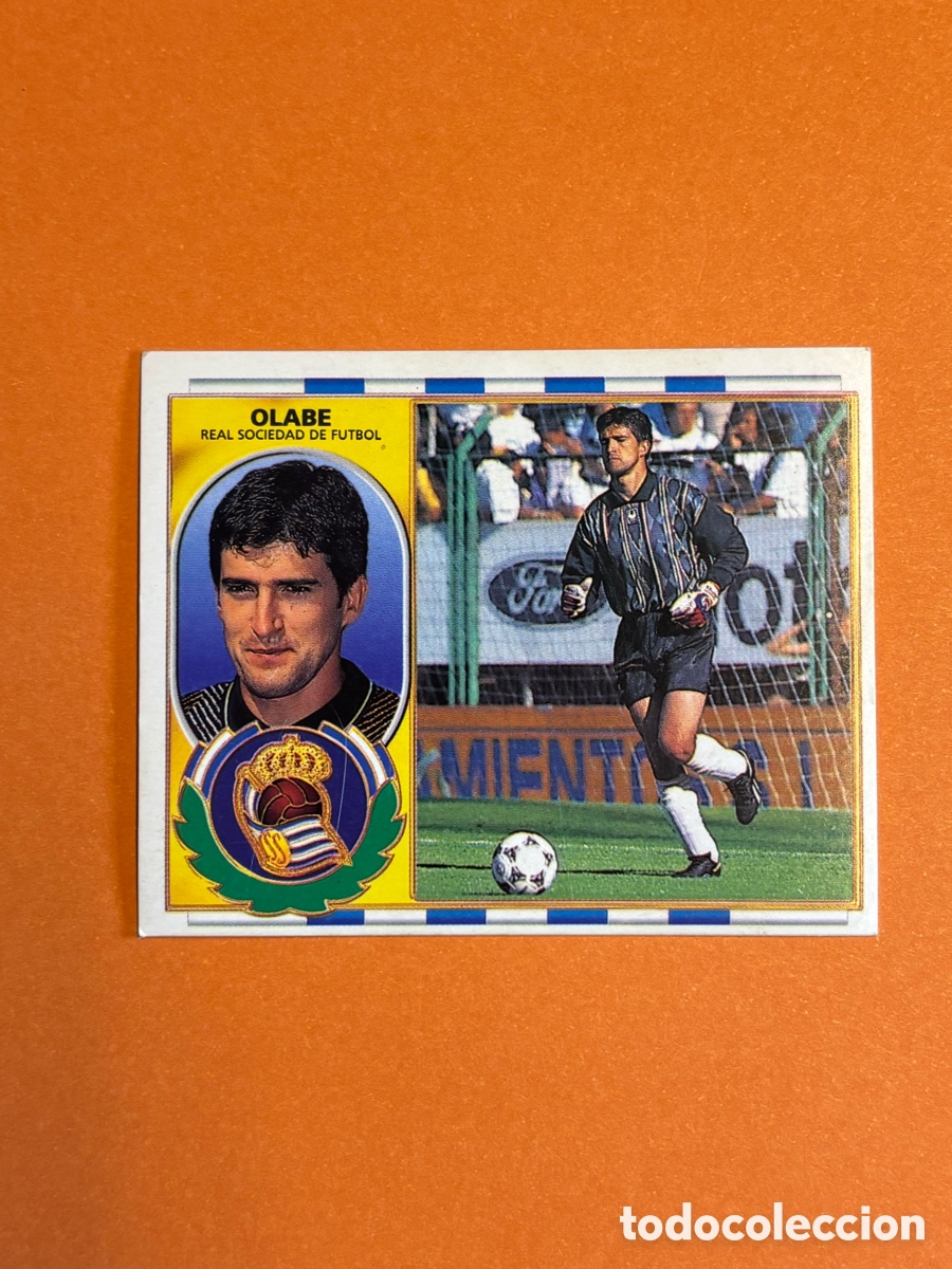 Cartes &agrave; collectionner de Football: OLABE REAL SOCIEDAD LIGA ESTE 1996/97 96 97 NUNCA PEGADO SIN PEGAR