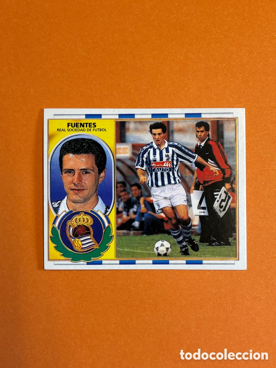 Figurine di Calcio: FUENTES REAL SOCIEDAD LIGA ESTE 1996/97 96 97 NUNCA PEGADO SIN PEGAR
