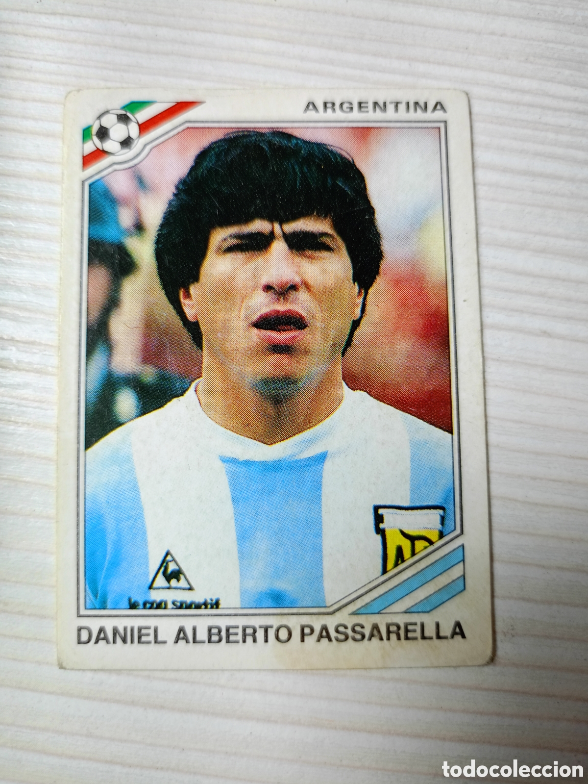Cromos de F&uacute;tbol: Cromo panini Mexico 86 mundial n&uacute;mero 76 Passarella - Sticker album world cup 1986