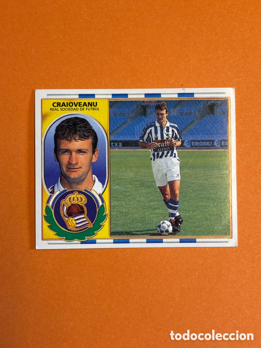 Cromos de f&uacute;tbol: CRAIOVEANU REAL SOCIEDAD LIGA ESTE 1996 1997 96 97 SIN PEGAR NUNCA PEGADO
