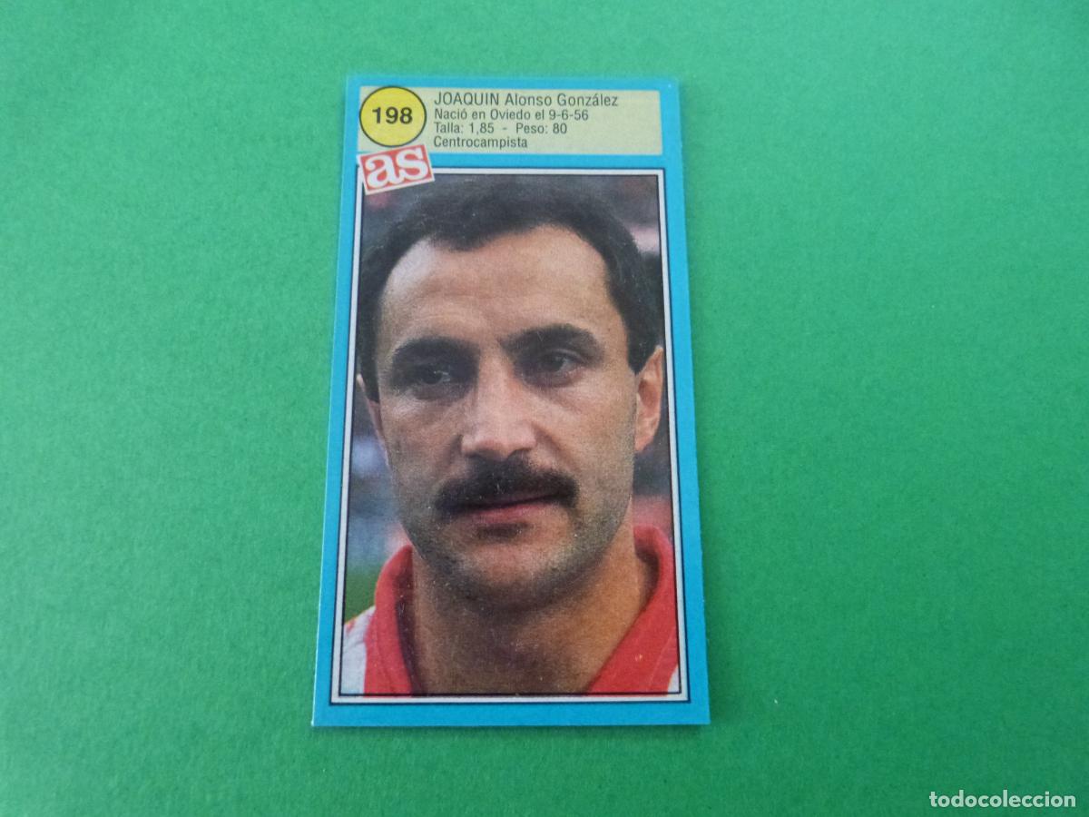 Cromos de F&uacute;tbol: CROMO FUTBOL JOAQUIN SPORTING DE GIJON RECORTADO N&ordm; 198 ASES DE LA LIGA 1990-1991/90-91 DIARIO AS