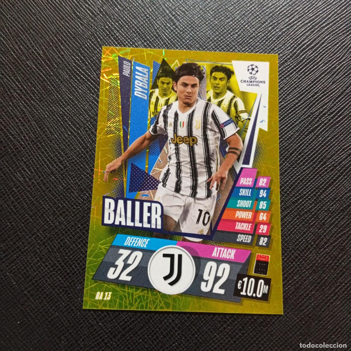Cromos de F&uacute;tbol: DYBALA JUVENTUS TOPPS MATCH ATTAX 2020 2021 CROMO 20 21 - (MD01/02-3) PG8 BALLER