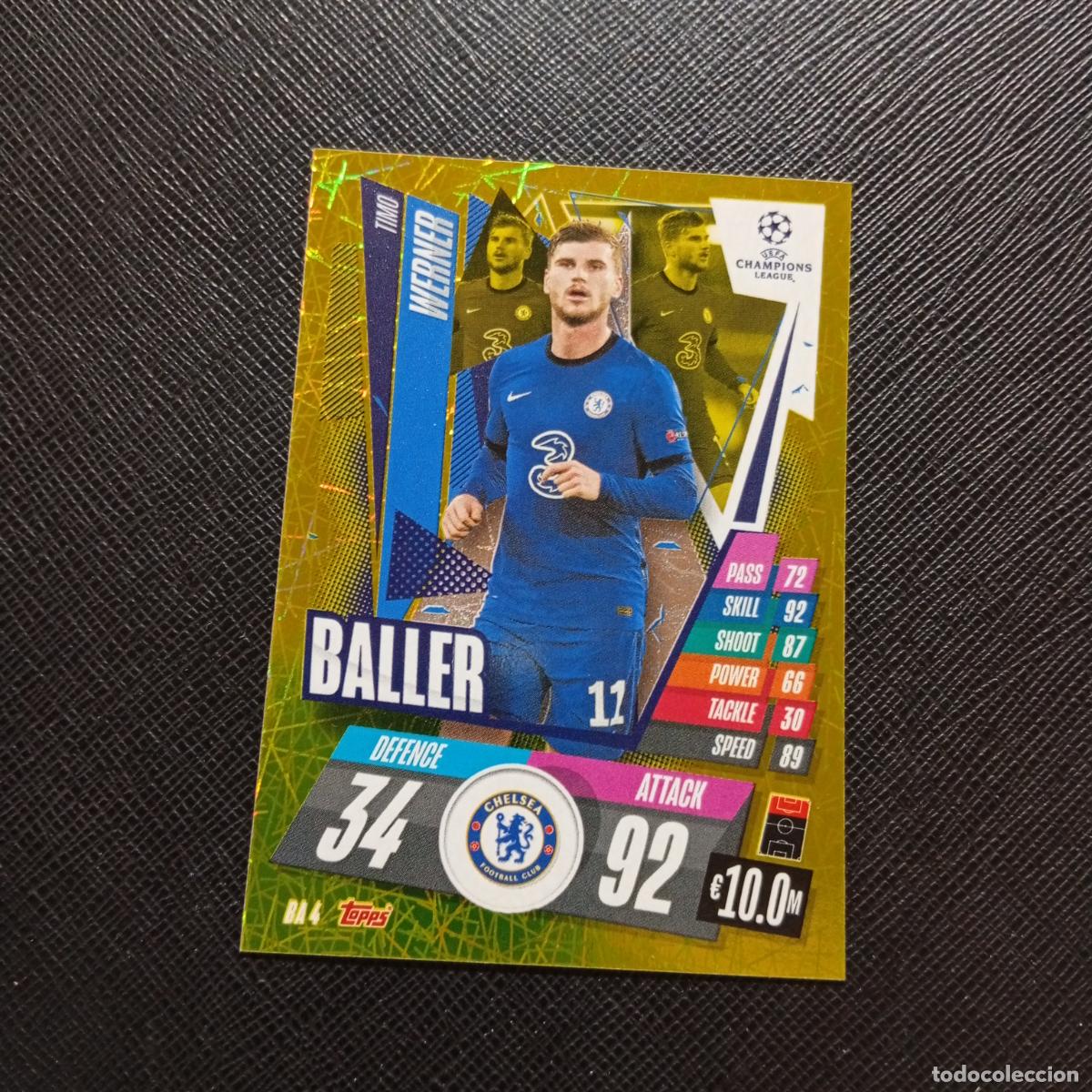 Cromos de F&uacute;tbol: WERNER CHELSEA TOPPS MATCH ATTAX 2020 2021 CROMO 20 21 - (MD01/02-3) PG8 BALLER