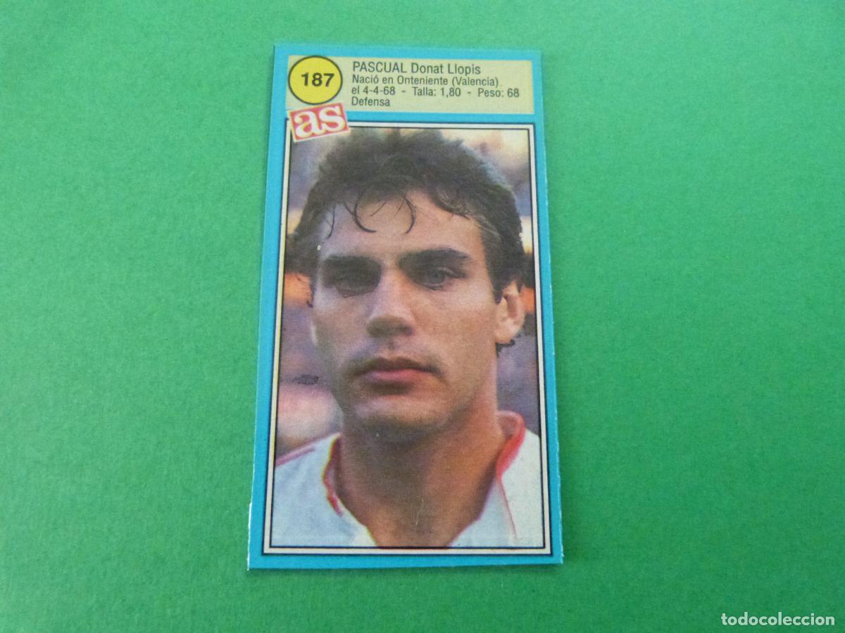 Cromos de F&uacute;tbol: CROMO FUTBOL PASCUAL SEVILLA F.C. RECORTADO N&ordm; 187 ASES DE LA LIGA 1990-1991/90-91 DIARIO AS