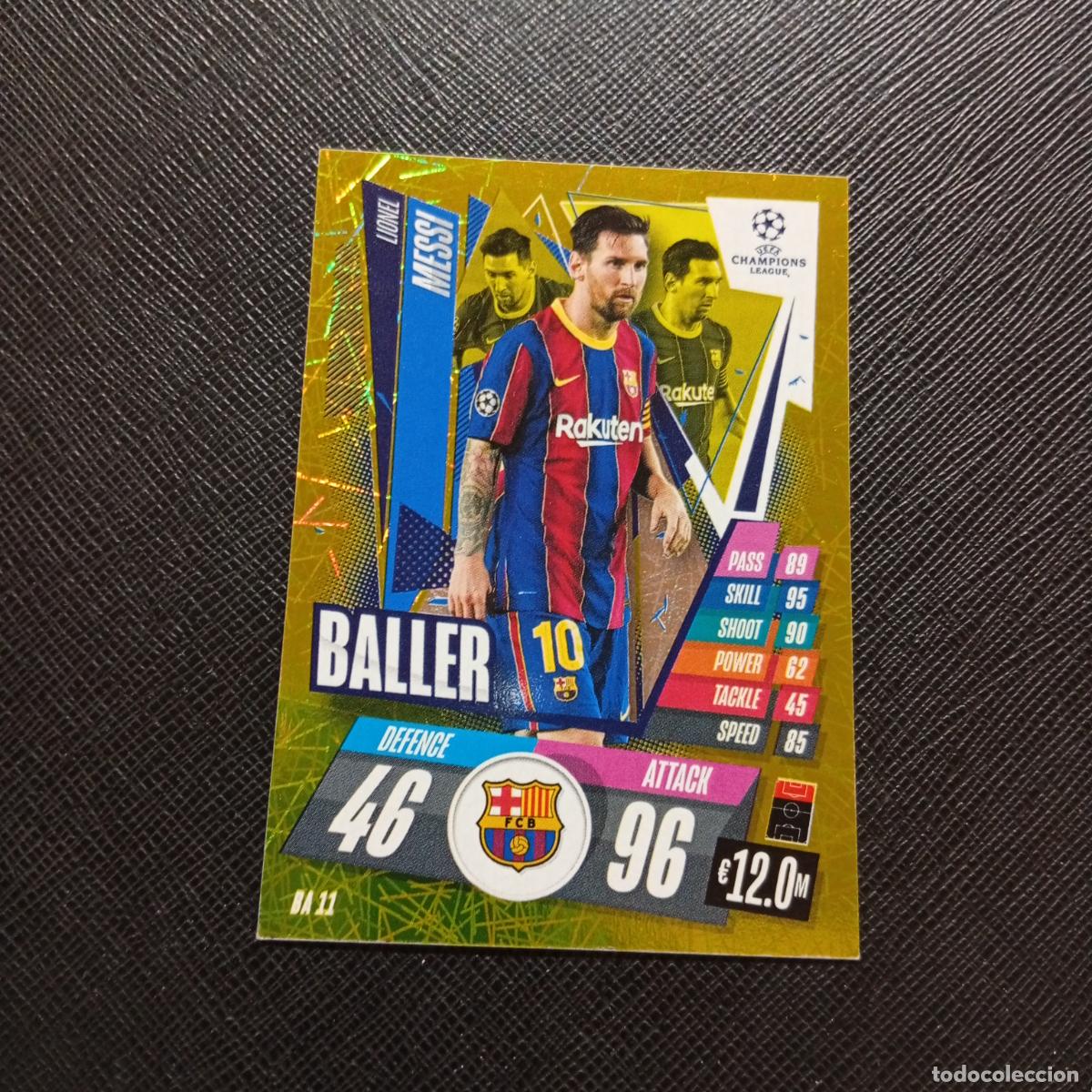 Cromos de F&uacute;tbol: MESSI BARCELONA TOPPS MATCH ATTAX 2020 2021 CROMO 20 21 - (MD01/02-3) PG8 BALLER