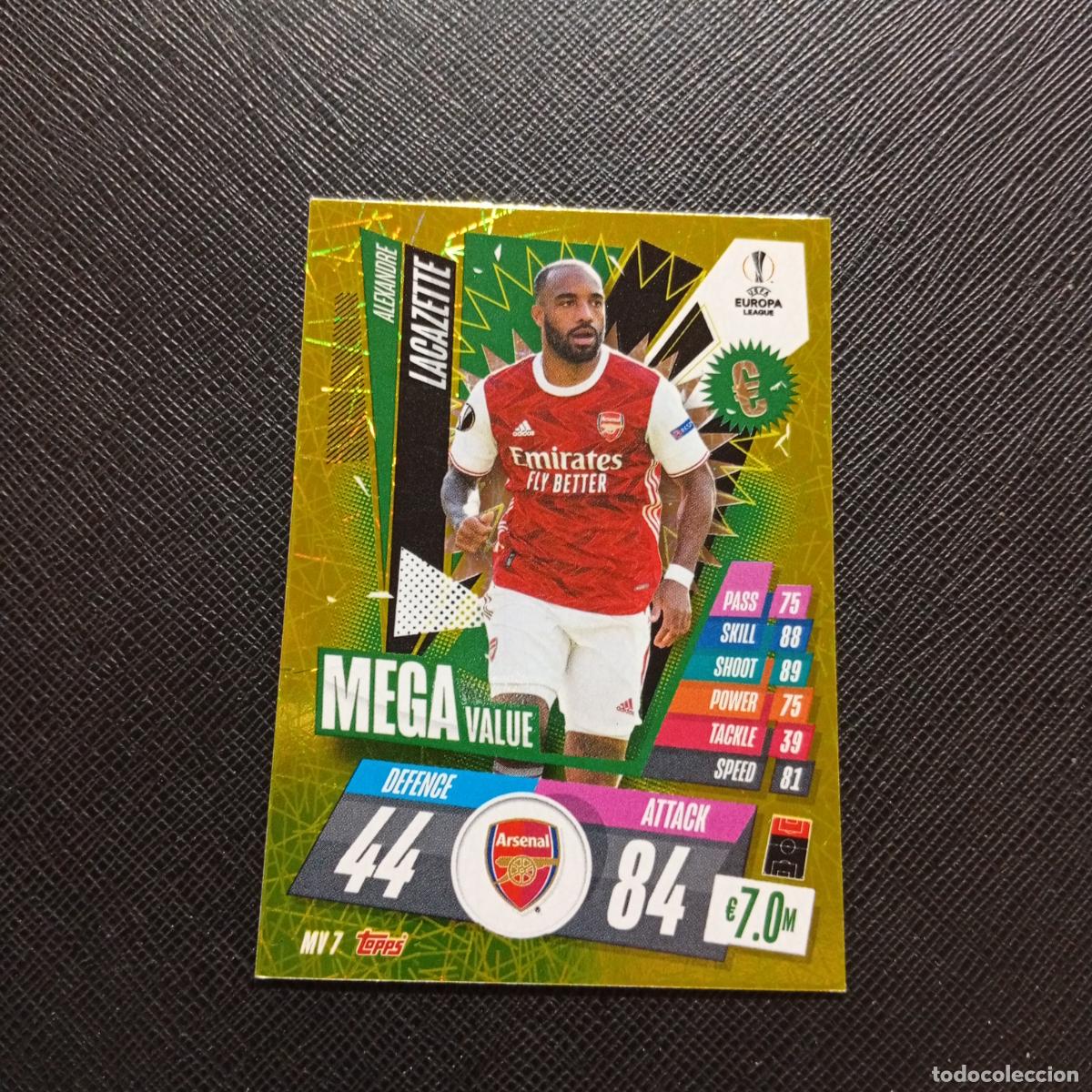 Cromos de F&uacute;tbol: LACAZETTE ARSENAL TOPPS MATCH ATTAX 2020 2021 CROMO 20 21 - (MD01/02-3) PG14 MEGA VALUE
